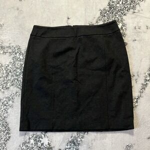 Halogen Skirt Womens Size 14‎ Heather Charcoal Gray Office A Line Stretch